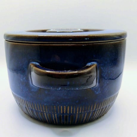 美品　GEFLE　ゲフレ　KOSMOS　コスモス　/Berit Ternell  ベリット・ターナー 陶器のキャセロール　両手鍋  蓋つき