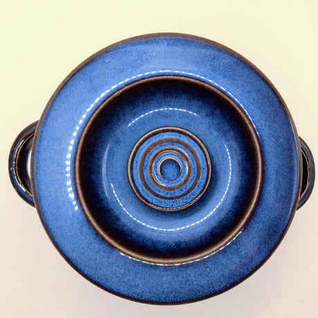 美品　GEFLE　ゲフレ　KOSMOS　コスモス　/Berit Ternell  ベリット・ターナー 陶器のキャセロール　両手鍋  蓋つき