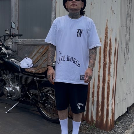 LxC GANG SWEAT HARF PANTS (BLACK)