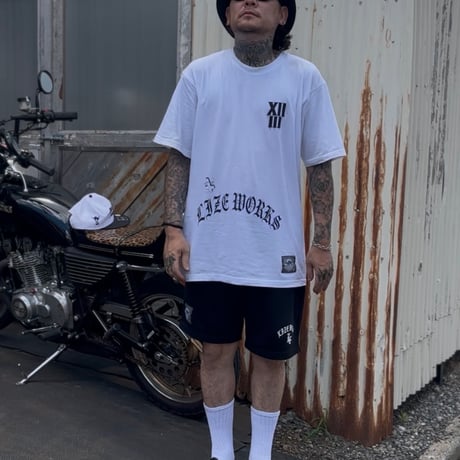 LxC GANG SWEAT HARF PANTS (BLACK)