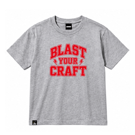 B.Y.C TEE(GRAY/RED)