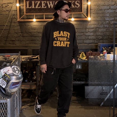 B.Y.C LONG SLEEVE(SUMI/YELLOW)