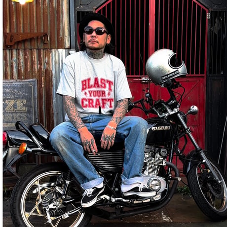 B.Y.C TEE(GRAY/RED)