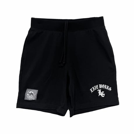 LxC GANG SWEAT HARF PANTS (BLACK)