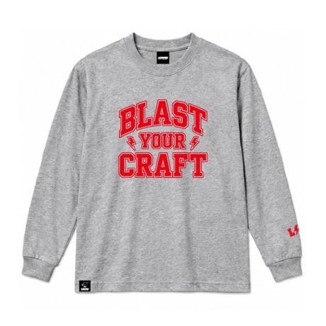 B.Y.C LONG SLEEVE(GRAY/RED)