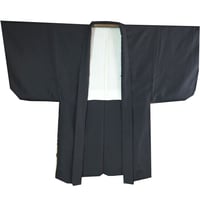 男物　黒羽織　袖裏・火消し・纏　ヴィンテージ　コレクション　リメイク