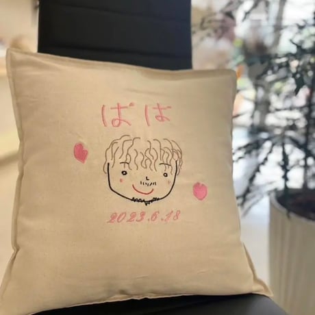 似顔絵クッション