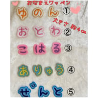 お名前ワッペン