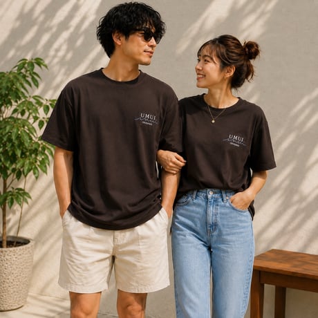 UMUI ORIGINAL ロゴ刺繍Tシャツ