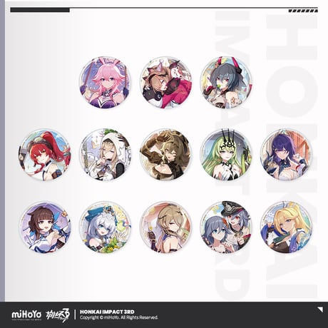 【崩壊3rd公式店】2026年 生誕祭 缶バッジ 18元