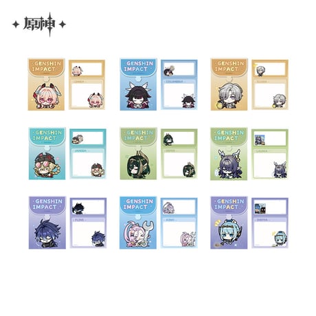 【原神公式店】ナドクライ ちびキャラ ふせん 28元