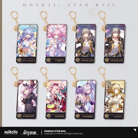 【崩スタ公式店】記憶運命 アクリルキーホルダー 32元