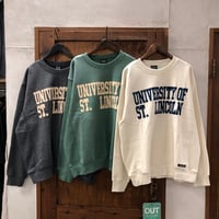 【33-103M】裏毛トレーナー　UNIVERSITY