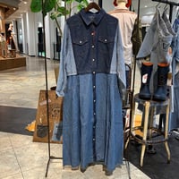 【17-102T】アーカイブデニムシャツドレス