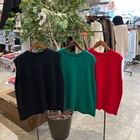 【199-102N】綿ニットベスト