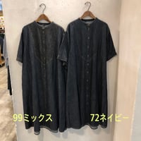 【142】【ﾌｸ】CottonLinenDENIMﾜﾝﾋﾟｰｽ