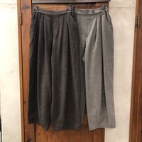 【155-103T】ニュアンスモールクロスボトム裾ダーツランタンパンツ