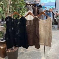 【171-102N】メッシュKint編みベスト
