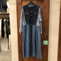 【17-103S】アーカイブデニムシャツドレス