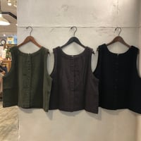 【160-103S】2WAY綿麻接結ベスト