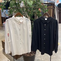 【199-102N】綿ワッシャー襟付きシャツ