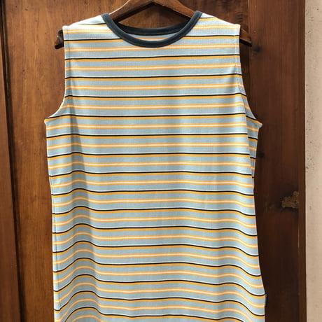 【171 -102N】配色バインダー衿タンクトップ