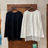 【171-103M】裾レースロンTee