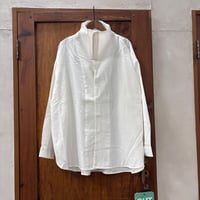 【171-103M】ガーゼツイル/4.5ozデニムボトルネックシャツ