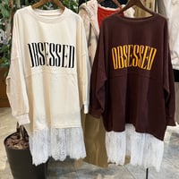 【153-102S】レースロゴチュニック
