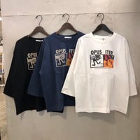 【142-103M】グラフィックPt7分袖Tee