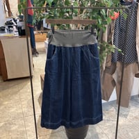 【日本製 MEDELLメデル】デニムガウチョパンツ