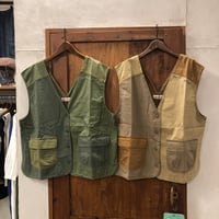 【153-103M】リップストップ×ヘリンボーン×ツイルベスト