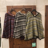 【171-103M】モヘアタッチAc裏目JQニットプルパーカー