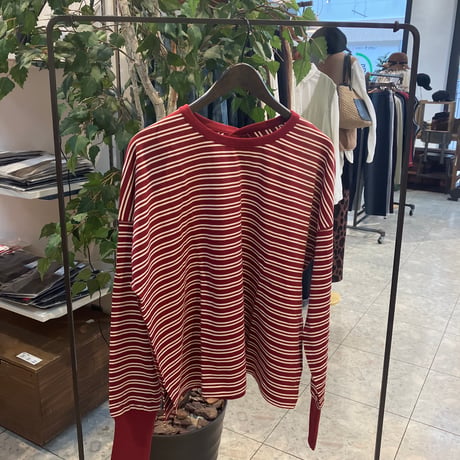 【130-102N】天竺ボーダーロンTee