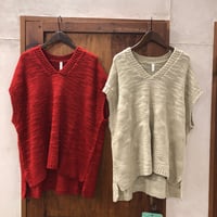 【153-103M】ｽﾗﾌﾞﾔｰﾝﾆｯﾄVﾈｯｸﾍﾞｽﾄ
