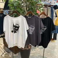 【142】【ﾌｸ】※良質天竺変形ﾜｲﾄﾞ猫PtTee