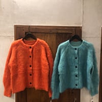 【142-103M】オニシャギーKNITクルーカーディガン