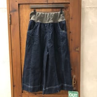 【日本製 MEDELLメデル】デニムガウチョパンツ