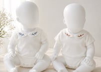 ブルームエンブロイダリーコットンロンパース66〜90