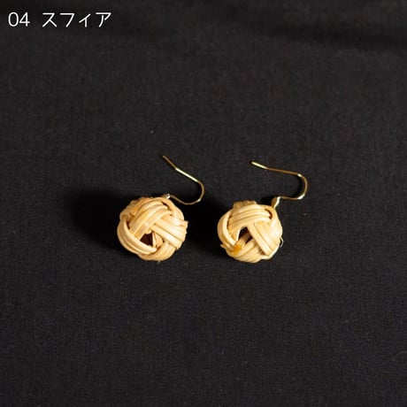 竹細工ピアス　Bamboo Tantra　全7種