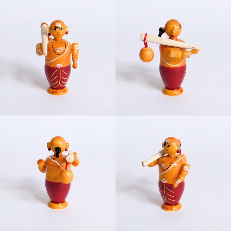 エティコッパカの木製おもちゃ 僧侶 MONK | インド雑貨のお店