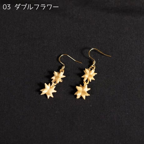 竹細工ピアス　Bamboo Tantra　全7種
