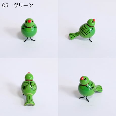 エティコッパカの木製おもちゃ　小鳥　BIRD