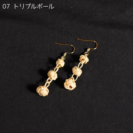 竹細工ピアス　Bamboo Tantra　全7種