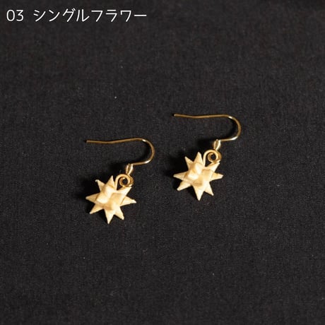 竹細工ピアス　Bamboo Tantra　全6種
