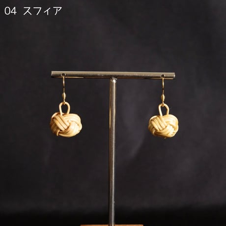 竹細工ピアス　Bamboo Tantra　全7種