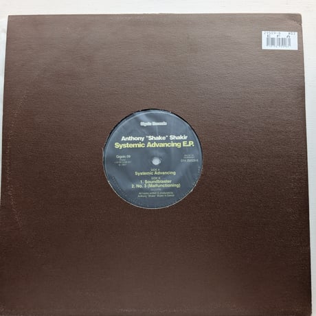 Anthony "Shake" Shakir - Systemic Advancing E.P.