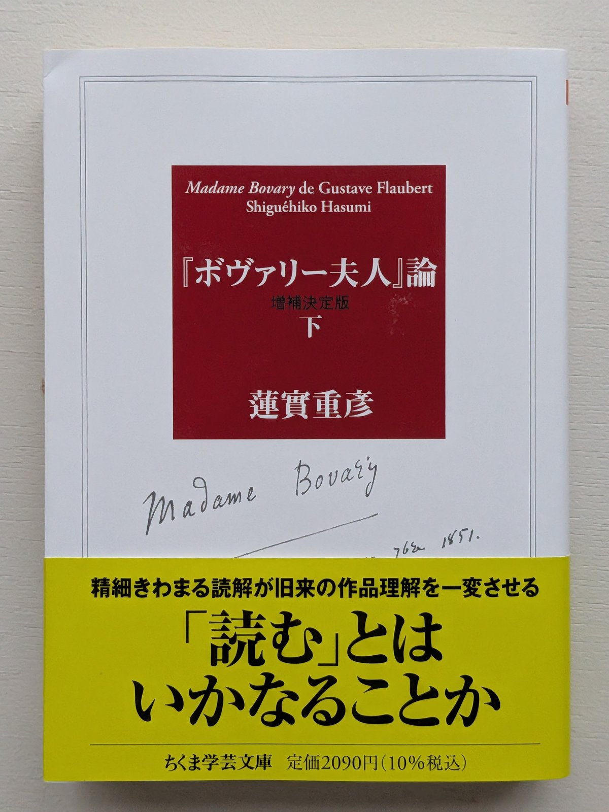 『ボヴァリー夫人』論 ボヴァリー夫人』論〔増補決定版〕 下 | 裂け目