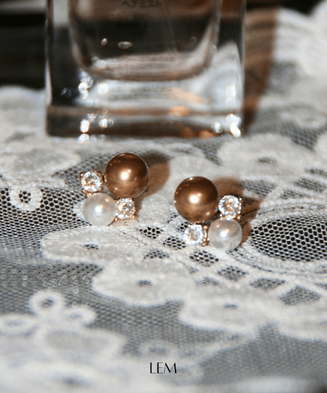 Brown Pearlピアス