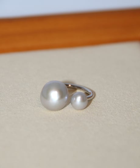 【淡水パール】Silver Pearlリング